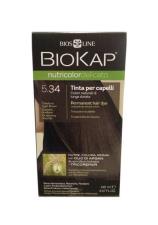 BIOKAP NUTRICOLOR DELICATO 5,34 CASTANO CHIARO MIELE TINTA TUBO + FLACONE