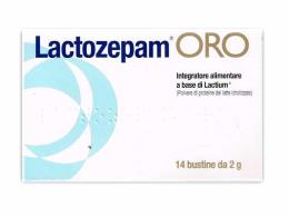 LACTOZEPAM ORO GRANULATO OROSOLIBILE A BASE DI LACTIUM 14 BUSTINE DA 2 G