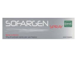 MEDICAZIONE IN POLVERE SPRAY CON CAOLINO E ARGENTO SULFADIAZINA 1% SOFARGEN SPRAY 10 G BOMBOLETTA PRESSURIZZATA 125 ML