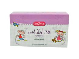 NEBIAL FLACONCINI SOLUZIONE SALINA IPERTONICA DI SODIO CLORURO AL 3% CON ACIDO IALURONICO 20X5 ML