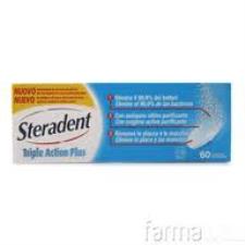 STERADENT TRIPLE ACTION PLUS 60 COMPRESSE PULENTI